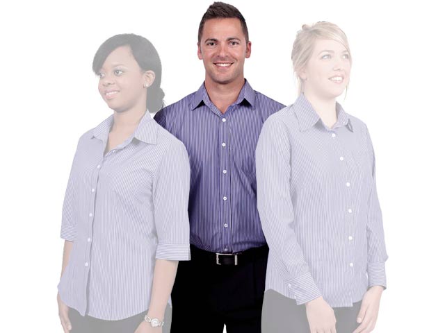 Cotton Rich Fibre Dyed Stripes Mens Shirt - Image 3