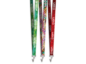 Crocodile Clip Double-Sided Sublimation Satin Lanyard
