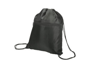 Drawstring Sport Bag With Zip Pocket