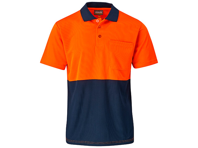 Inspector Two-Tone Hi-Viz Golf Shirt - Image 3