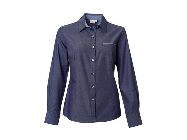 K243 Ladies Miller Long Sleeve Dakota Blouse - Image 2