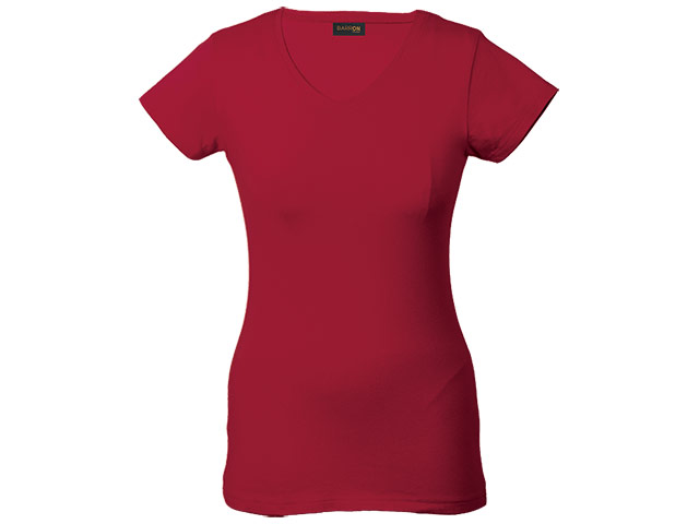 Ladies 170G Slim Fit V-Neck T-Shirt - Image 4