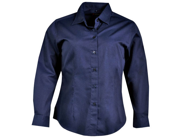 Ladies Classic Woven Shirt Long Sleeve - Image 4