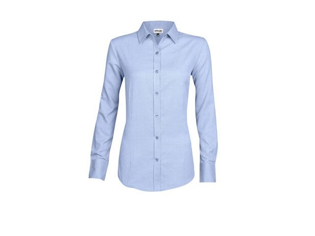 Ladies Long Sleeve Nottingham Shirt - Image 3