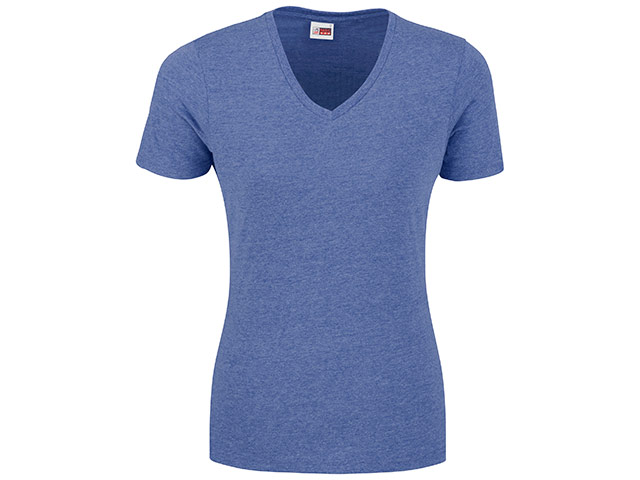 Ladies Michigan Melange V-Neck T-Shirt - Image 2