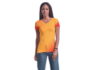 Ladies V-Neck T-Shirt Custom Design