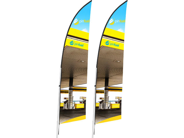 Legend 2M Arcfin Flying Banner (Set Of 2)