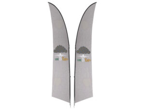 Legend 3M Sublimated Arcfin Double-Sided Flying Banner - 1 Complete Unit