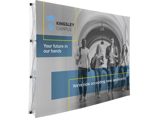 Legend Double-Sided Straight Banner Wall 3M X 2.25M