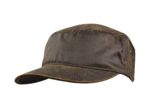 Oil Skin Army Cap