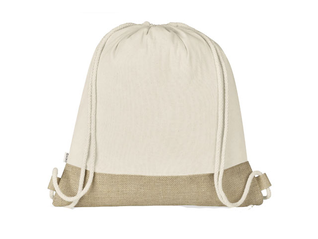 Okiyo Bijin Jute And Cotton Drawstring Bag - Image 2