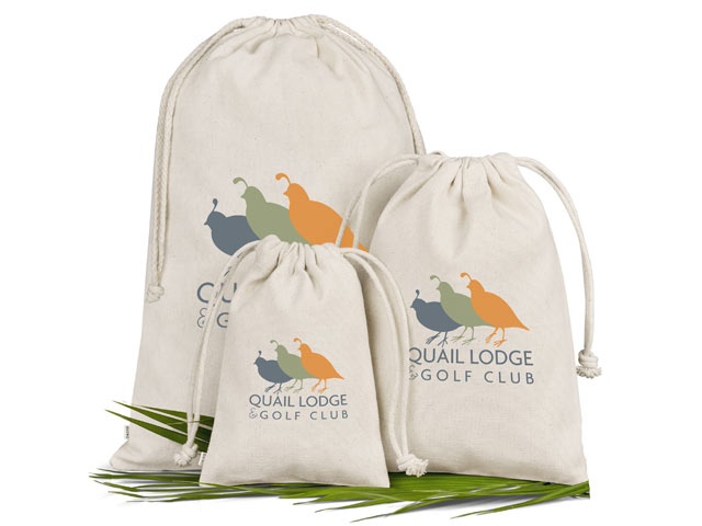 Okiyo Chikara Midi Cotton Drawstring Pouch