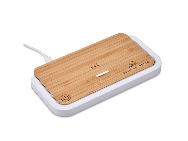 Okiyo Yoru Bamboo Wireless Charger And Night Light - Image 2