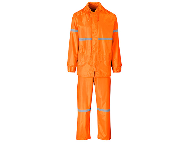Outdoor Hi-Viz Reflective Polyester/Pvc Rainsuit - Image 4