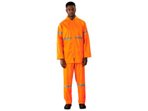 Outdoor Hi-Viz Reflective Polyester/Pvc Rainsuit