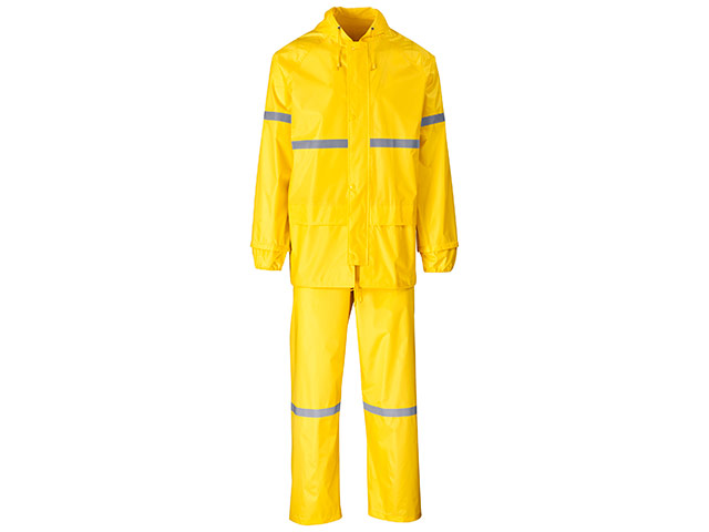 Outdoor Hi-Viz Reflective Polyester/Pvc Rainsuit - Image 5