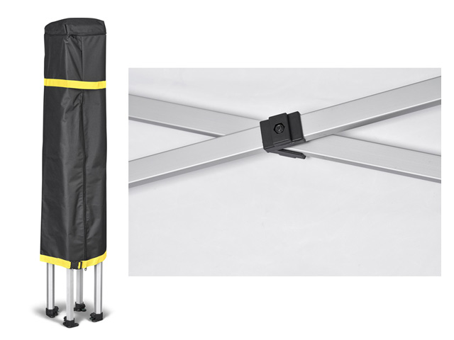 Ovation Sublimated Gazebo 2M X 2M - 1 Half-Wall Skin - Image 5