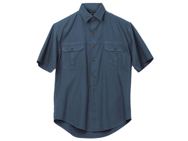 Plain Bush Shirt Mens - Image 2