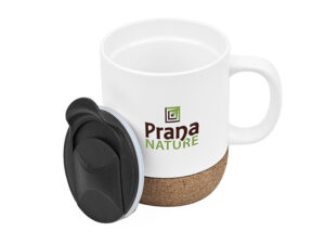 Serendipio Sienna Cork And Ceramic Coffee Mug - 340Ml