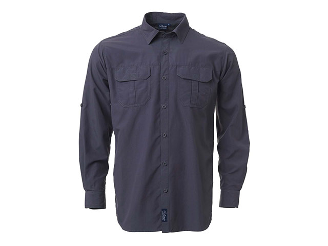 K224 Mens Long Sleeve Safari Shirt - Image 4