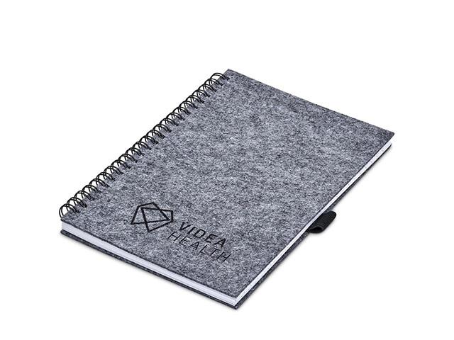 Okiyo Fuji Recycled Pet Felt A5 Spiral Notebook