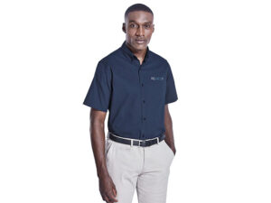 Mens Short Sleeve Cotton Twill Moderna Shirt