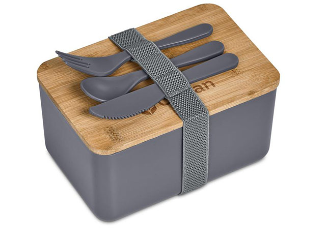Okiyo Pasuta Recycled Plastic And Bamboo Lunch Box - Image 2