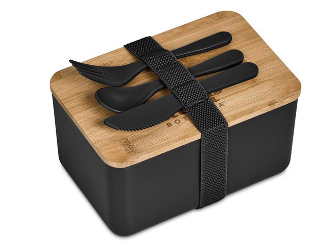 Okiyo Pasuta Recycled Plastic And Bamboo Lunch Box