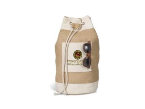 Okiyo Suna Jute And Cotton Beach Rucksack