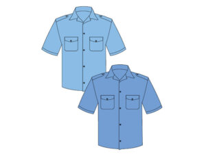 Shirt Glad Neck Pol/Cotton Short Sleeve Pilot