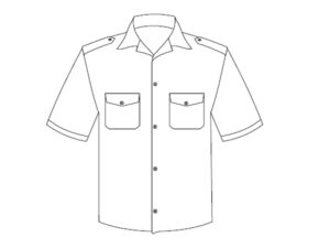 Shirt Glad Neck Poly/Cotton Short Sleeve Pilot
