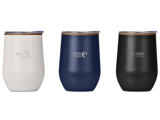 Serendipio Ovolo Stainless Steel And Plastic Double-Wall Tumbler- 350Ml - Image 2