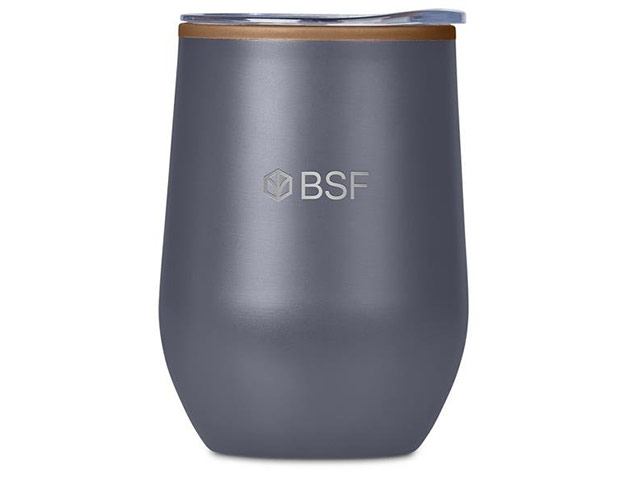 Serendipio Ovolo Stainless Steel And Plastic Double-Wall Tumbler- 350Ml
