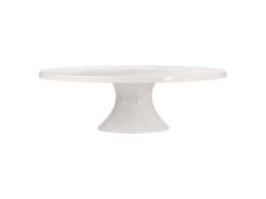 White Basics Diamonds Footed Cake Stand