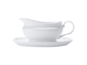 White Basics Gravy Boat And Saucer 550Ml